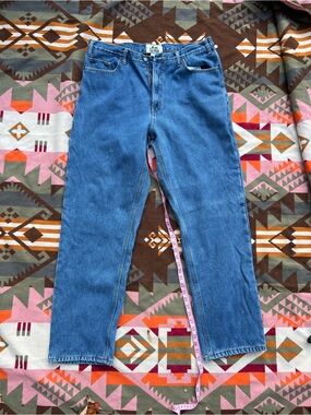 Old Mill Classic Blue Men's Straight-Leg Jeans-Fleece lined- 38x34